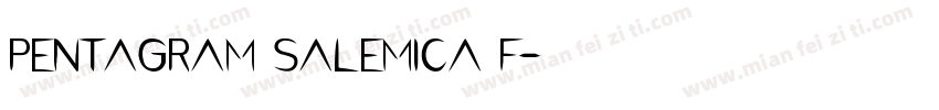 pentagram salemica f字体转换
